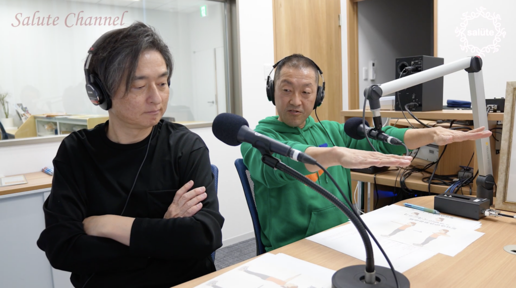 加圧スタジオTHの今村さんとサルーテ代表の嶋内さん
